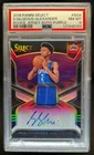 2018-19 Select Shai Gilgeous-Alexander Rookie Jersey Auto Purple RC #86/99 PSA 8