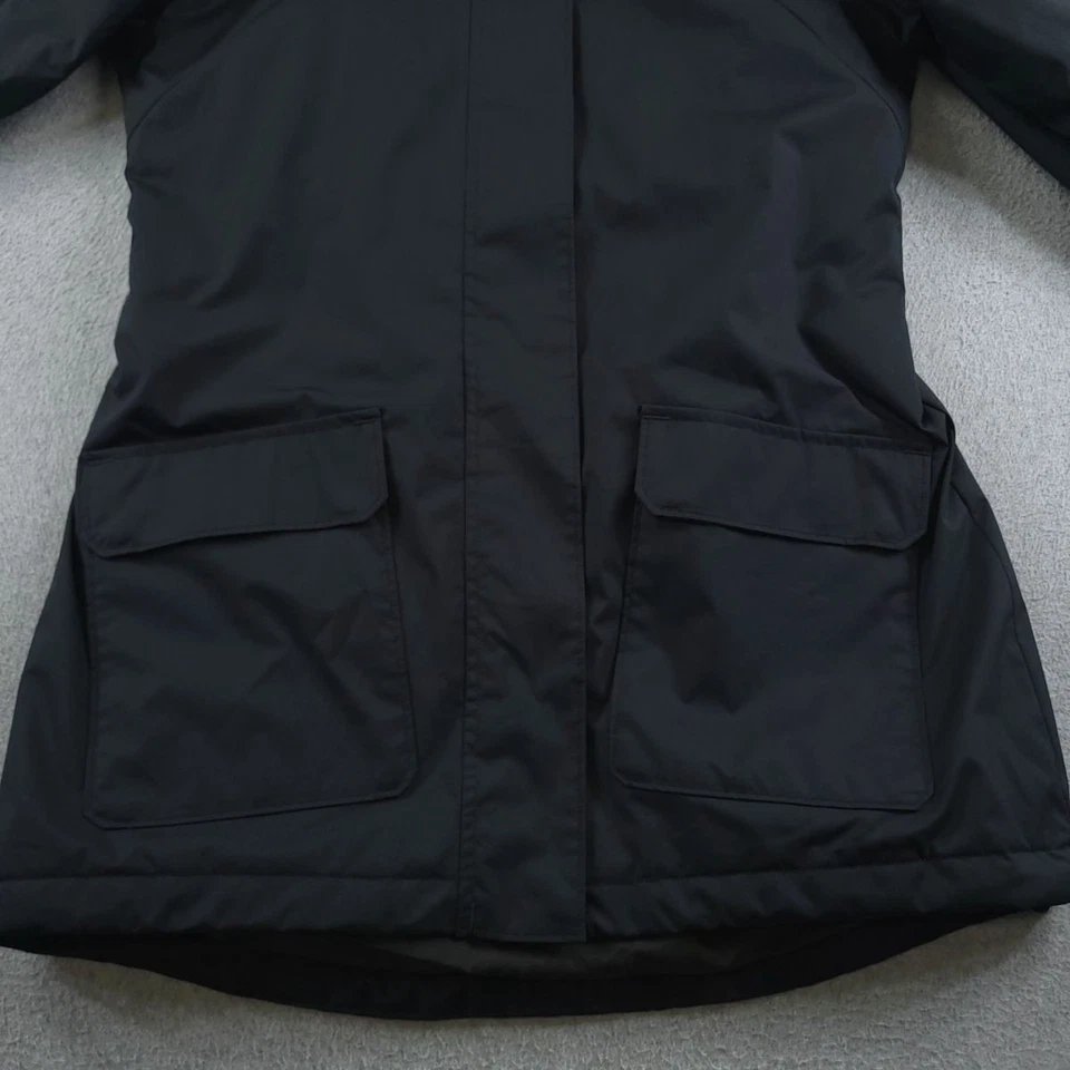 Chaqueta Columbia para mujer mediana negra Lookout Crest impermeable con capucha carcasa de lluvia Foto 4 de 4