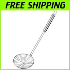 Versatile Stainless Steel Skimmer with Ergonomic Handle for Every Kitchen Task