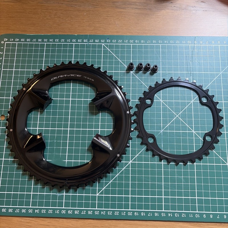 Shimano Dura Ace FC-09 Compact Chainring Set 50t - 30t + bolts 11 Speed