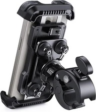 Lamicall Motorcycle Phone Mount Holder - [Dual Vibration Dampener] [Upgrade Hand