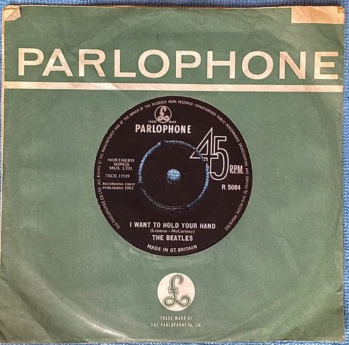 THE BEATLES  - i Want To Hold Your Hand - original 1963 UK 7" vinyl 45  R5084