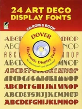 24 Art Deco Display Fonts (Dover - Paperback, by Dover; Clip Art - Very Good