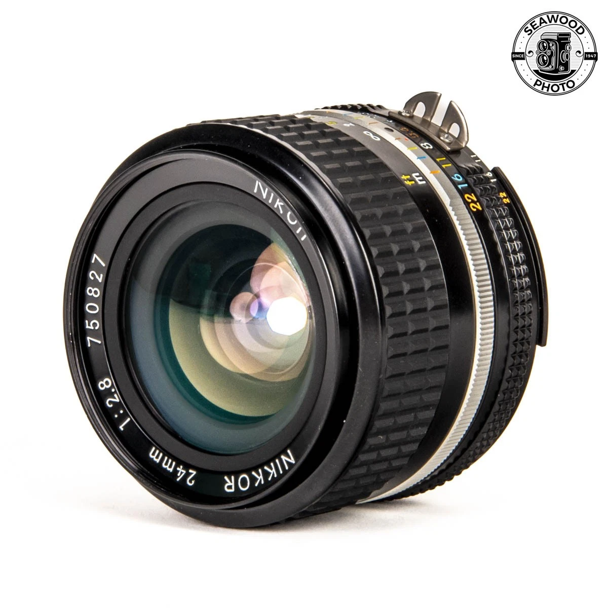 ニコン NIKKOR Ai-S 24㎜ f/2 単焦点レンズ 未使用純正フード付 【公式