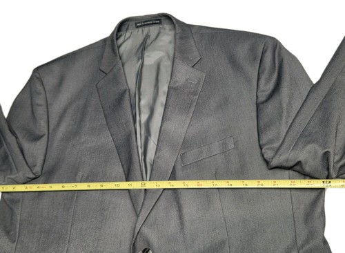 Perry Ellis 3 Piece Blazer Jacket Suit Men 48R Slim Fit 2 Button Blended Fabic - Picture 15 of 23