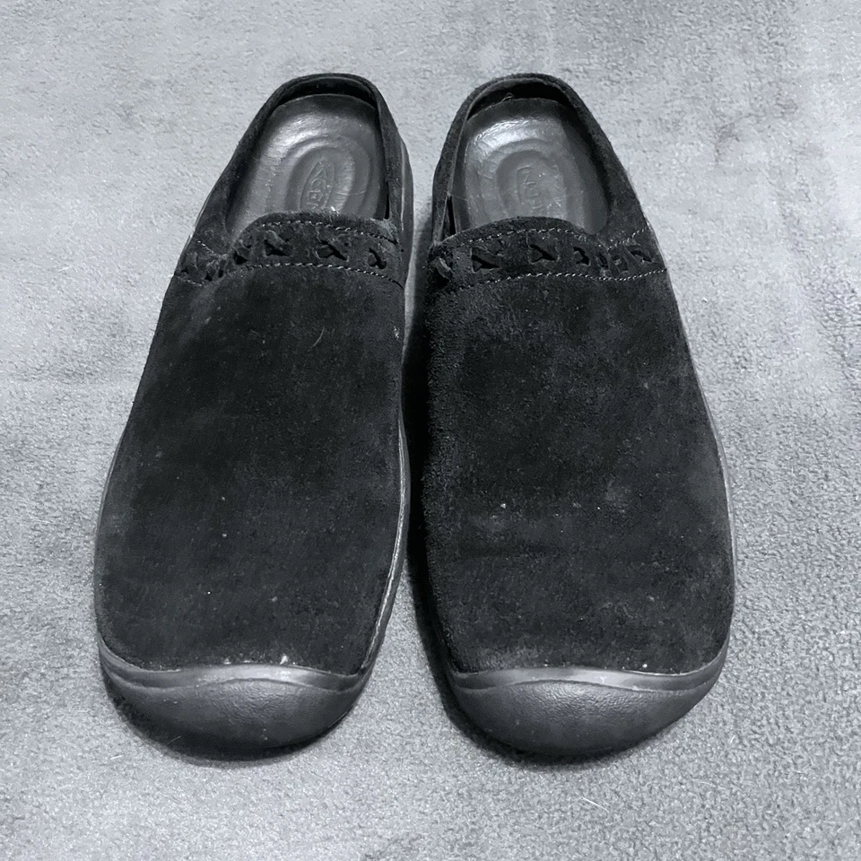 KEEN 53036 BLACK SUEDE MULE SLIP ON WOMENS 10.5 SHOES - Image 3 of 4