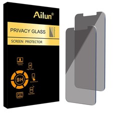 Ailun Privacy Screen Protector for iPhone 16e/14/13/13 Pro-6.1 Inch, Black