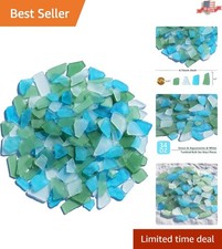 Versatile 34oz Sea Glass Pieces for Art, Decor, Beach Weddings - Safe Smooth