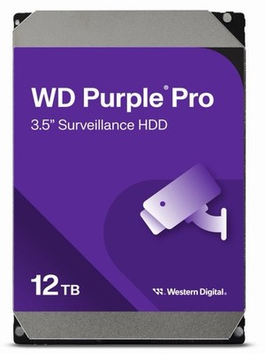 WD Purple Pro WD121PURP 12TB 256MB Cache SATA 6.0Gb/s 3.5'' New Sealed