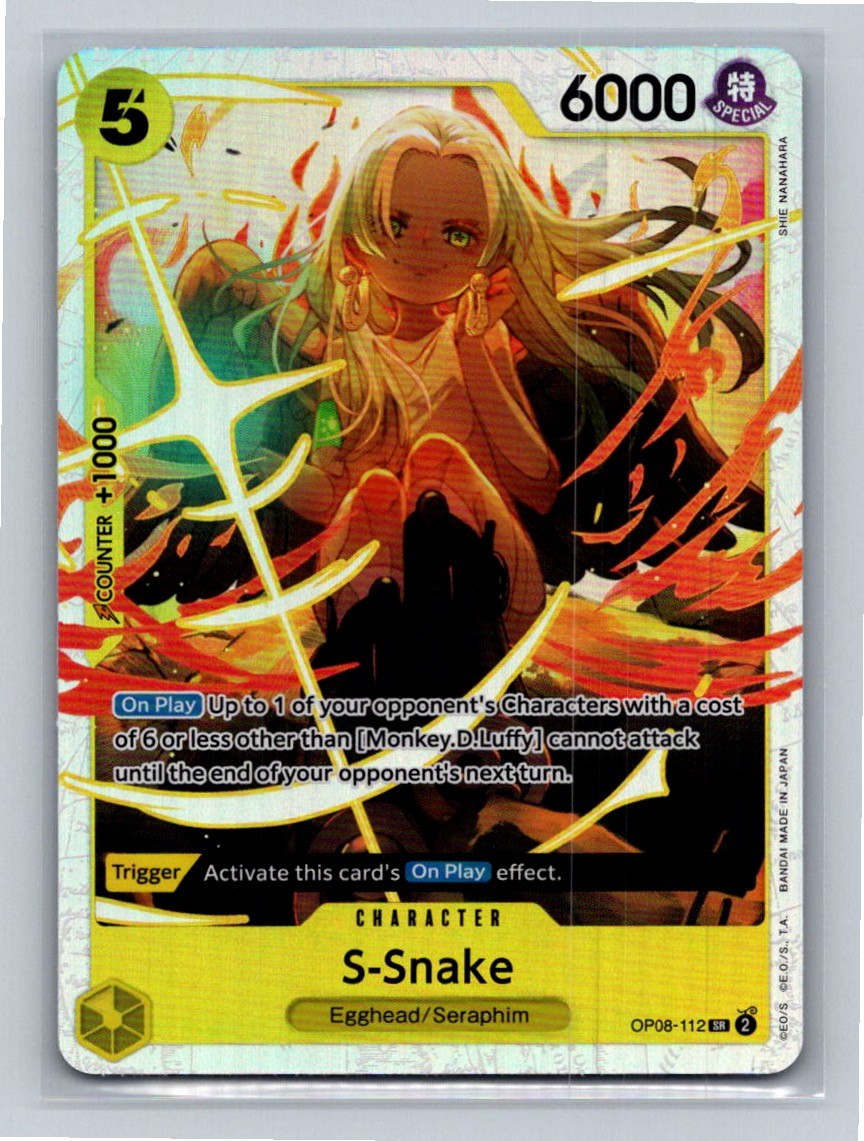 S-Snake Foil OP08-112 Two Legends SR NM