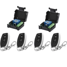 2 Set DC12V 1CH Relay RF Wireless Remote Control Switch Receiver and Transmitter