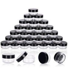 5 Gram Sample Containers with Lids, 50 Count 5ML Sample Jars, Empty Cosmetic ...