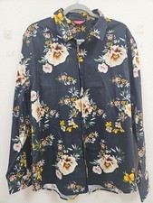 GUESS Men’s Grassland Floral XXL  Shirt Stretch Long Sleeve 