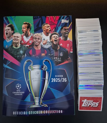 Topps Champions League 2025/2026 - Complete Set: All 574 Stickers + Album 25/26