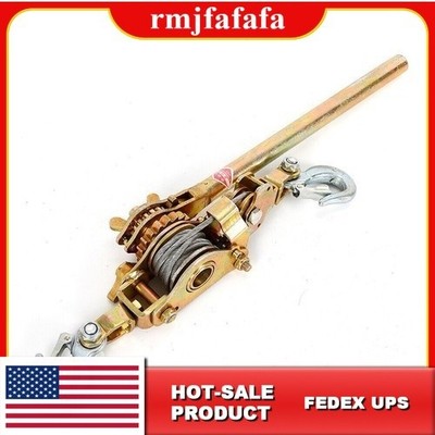2 Ton Hand Puller Heavy Duty Winch Pull Hoist Come Along Cable Lever 2 Hooks New