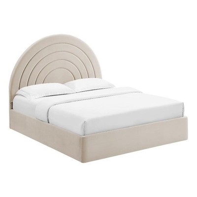 Solana Queen Platform Bed in Almond