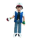 Pokemon Ash Ketchum Figure 1998 Tomy Nintendo PVC Toy Trainer w Pokeball