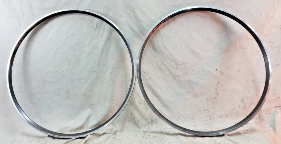 Velocity A23 OC 700c Race Road Bike Rim Set Black 28/32S Doublewalled USA Made ~ - Image 2 of 4