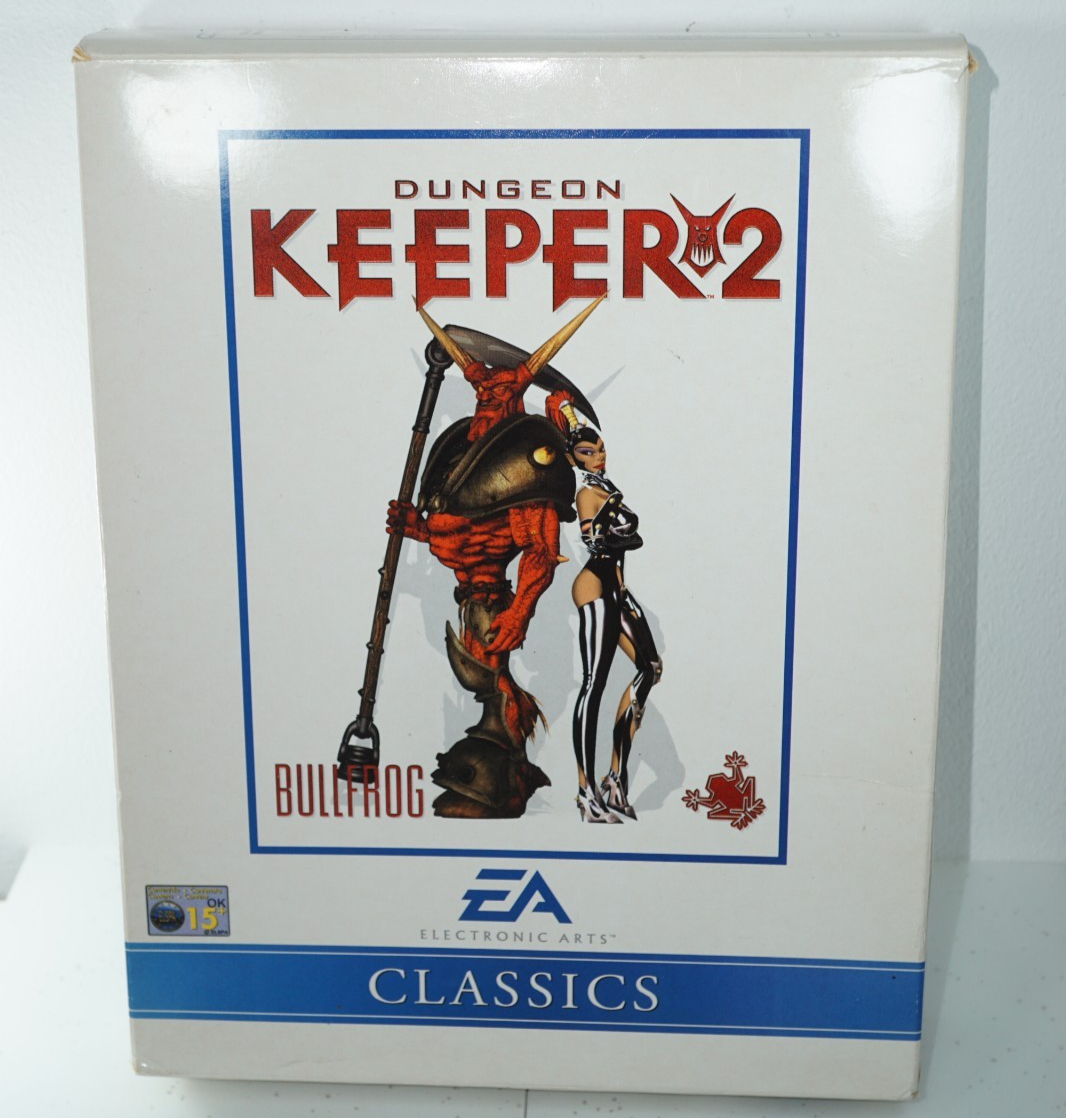 Dungeon Keeper 2 Big Box PC CD-ROM Game EA Arts Bullfrog 1999 Complete