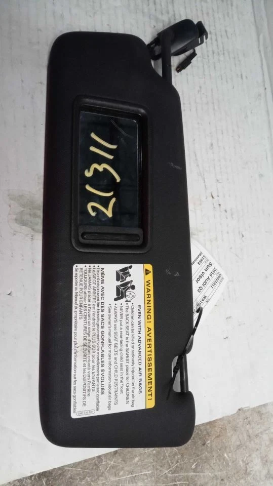 Driver Left Sun Visor Fits 15-23 AUDI Q3 539771 - Imagem 2 de 4