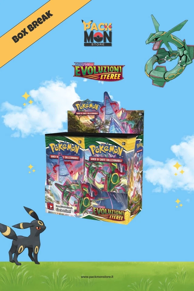 Box Break  Evoluzioni Eteree Rip&Ship - TCG - Packmon Store - ITA