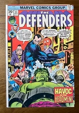 Defenders #33 Marvel Comics Bronze Age Dr Strange Nighthawk Hulk g/vg-