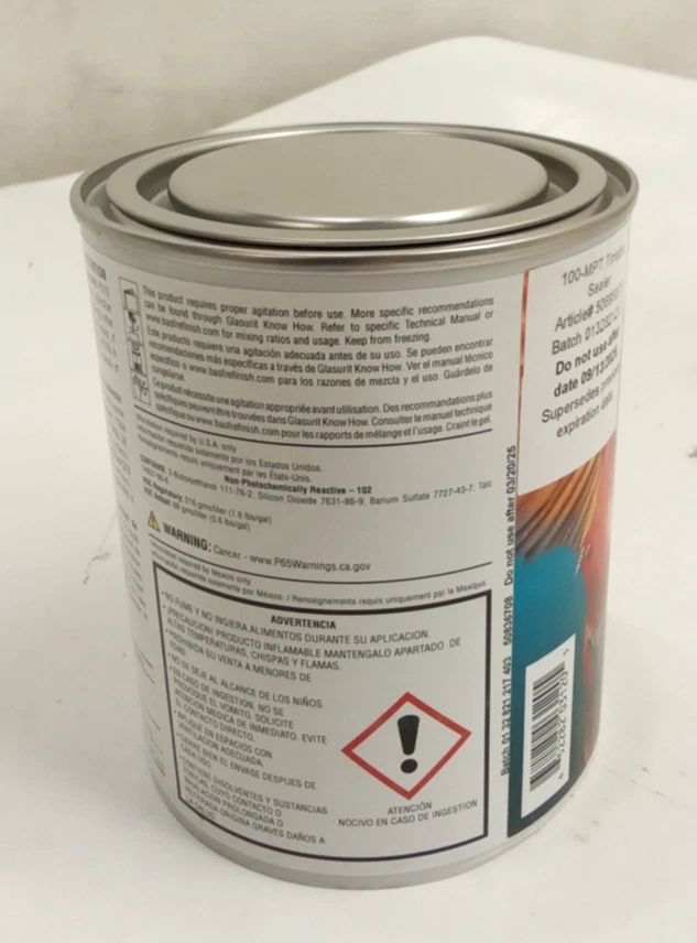 Sellador tintable Glasurit 100-MPT base de tintado 100 líneas 1 litro Foto 2 de 4