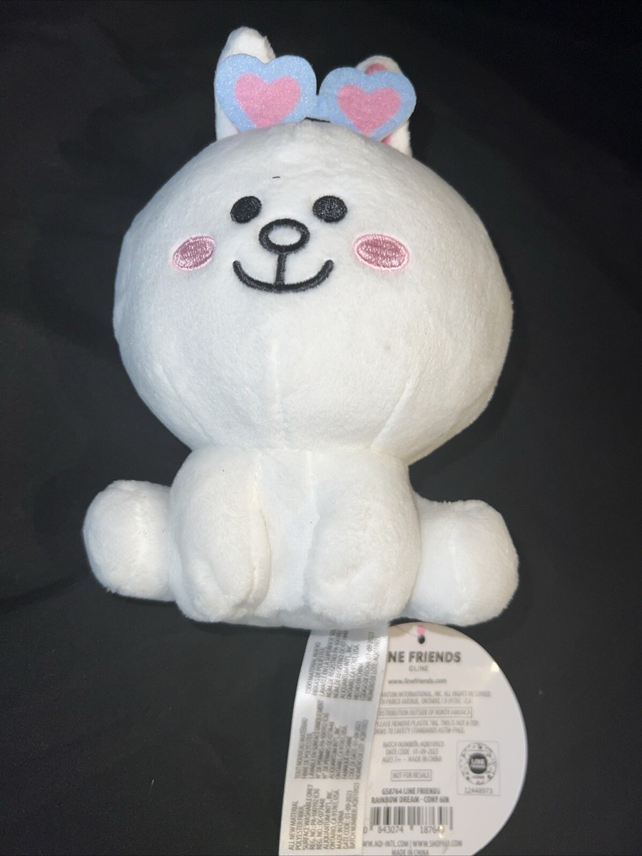 7” Line Friends Cony! White Bunny Rabbit Plush Stuffed Animal