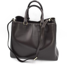 Borsa grade donna vera pelle tracolla regolabile artigianale doppio manico