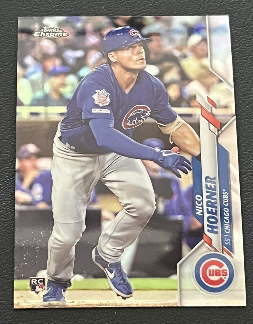 2020 Topps Chrome Refractor #161 Nico Hoerner RC Chicago Cubs L46