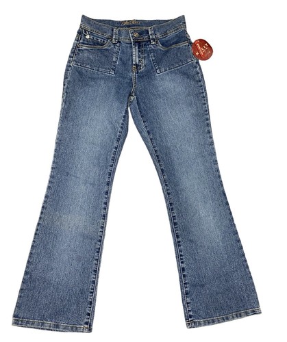 Kikit Bootcut Jeans Petite Size 4 Medium Wash NWT - Picture 3 of 7
