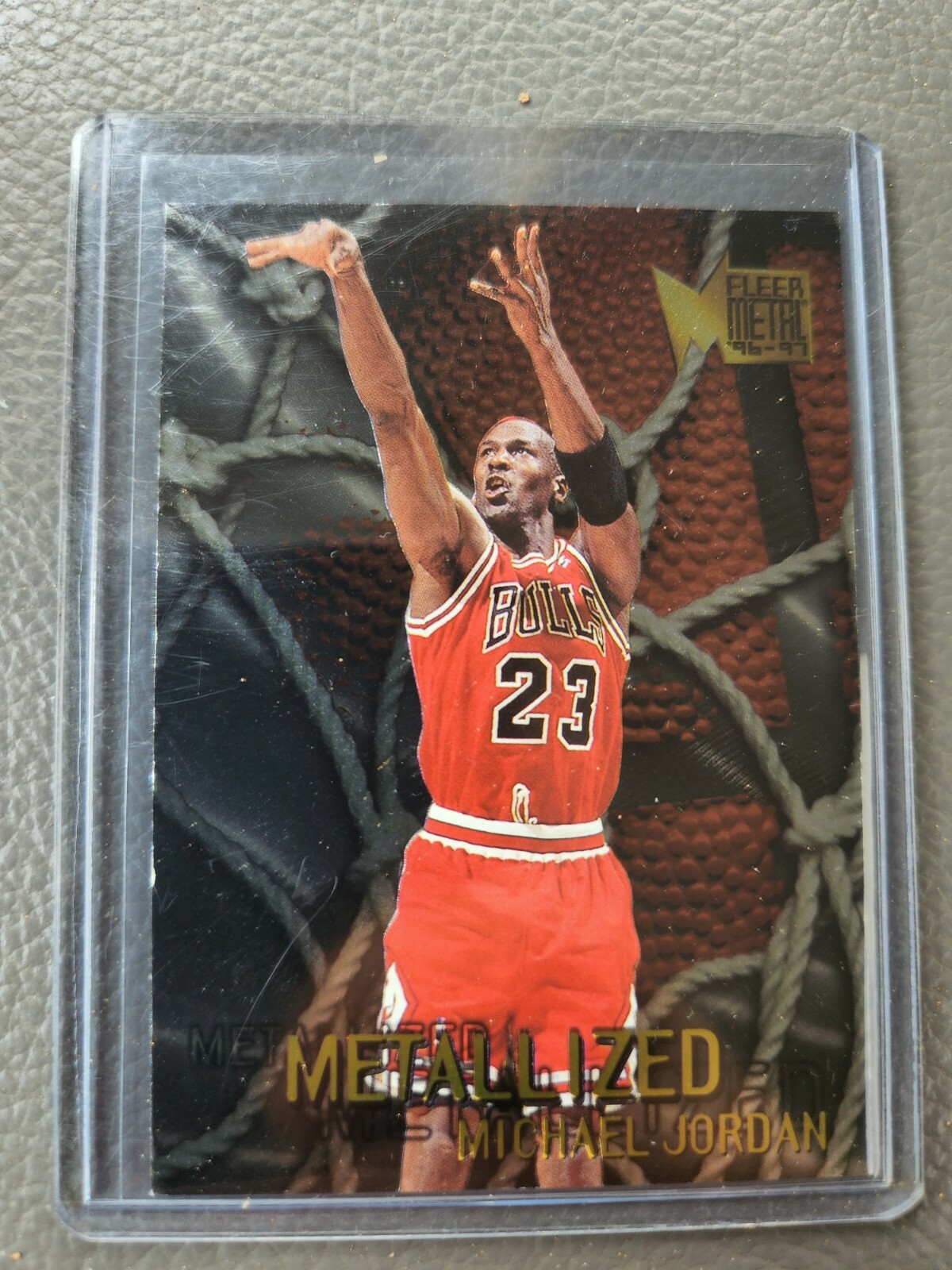 1996-97 fleer metal michael jordan metallized 128