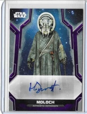 2020 Star Wars Holocron Auto #A-HD Harley Durst as Moloch 2/10