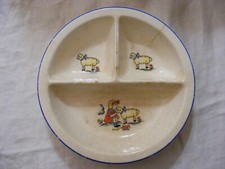 Vintage 1920-30's Mary Had A Little Lamb Divided Plate