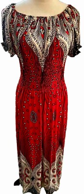Womens Dress Maxi Size 4x = Asia, Will Fit A 3x. Free Shipping