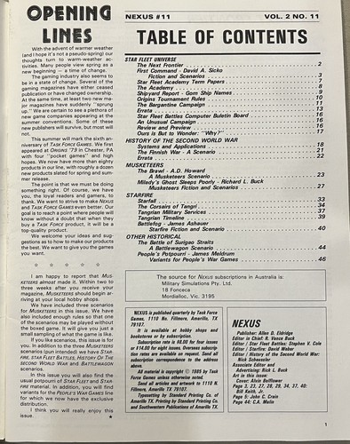 Nexus - The Gaming Connection, #11 Task Force Games (Magazine 1985) - Foto 3 di 5