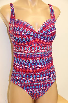 New La Blanca Swimsuit Bikini 1 one piece Plus Sz 22W Multi