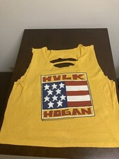 Vintage Hulk Hogan Tear Away T Shirt 1991 Yellow Titan Sports