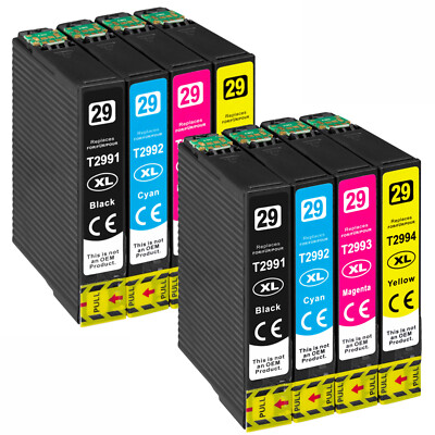 8 Druckerpatronen kompatibel für Epson 29XL XP-235 XP-330 XP-442 XP-455