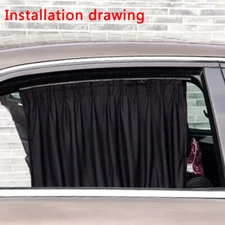 2x Car Sun Shade Curtain Side Window Protection Cover Foldable UV Accessories