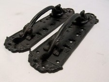 Poignée  de porte en fonte dragon gothique