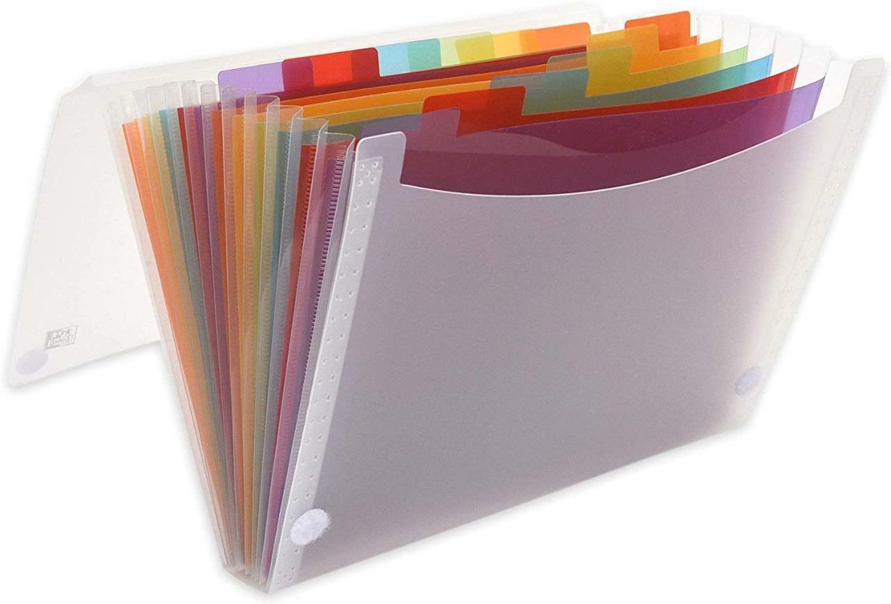 Elba 13-Part Tahiti Expanding File Folder - Clear - 100208980