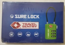 4 Pk Travel Sentry Sure Lock TSA Luggage Lock Combination Locks Green TSA21105P