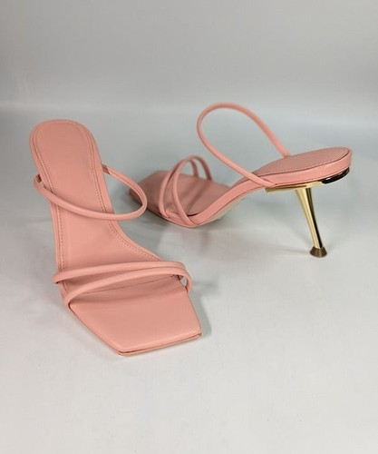Cult Gaia Women's Lydia Square Toe Strap High Heel Sandals Size 37 (MSRP $428) - Picture 3 of 12