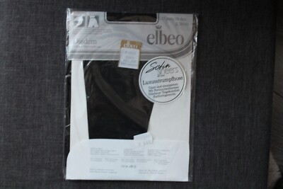 Vintage ELBEO Diadem Strumpfhose Gr. 46-48 Schwarz Schimmer 15 den 2. Wah Neu