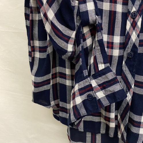 NWT Velvet Heart Womens M Long Sleeve Button Up Shirt Blouse Multicolor Plaid - Picture 6 of 9
