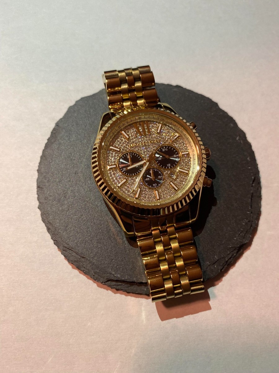 Michael Kors MK8494 Lexington Gold-Tone Chronograph