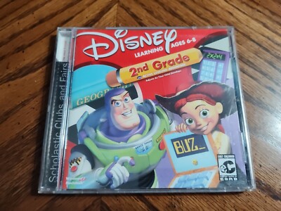 Disney/Pixar Learning: 2nd Grade PC Game Active Learning (2000) - Clean Disc 