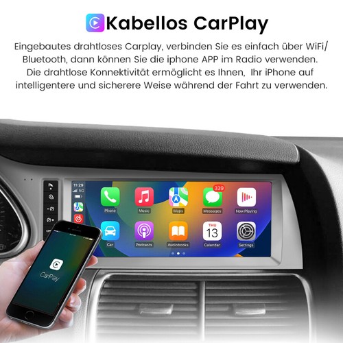 Radio Coche Audi Q7 4L 2005-2015 Navegación GPS Bluetooth carplay Android 13.0 - Imagen 5 de 9