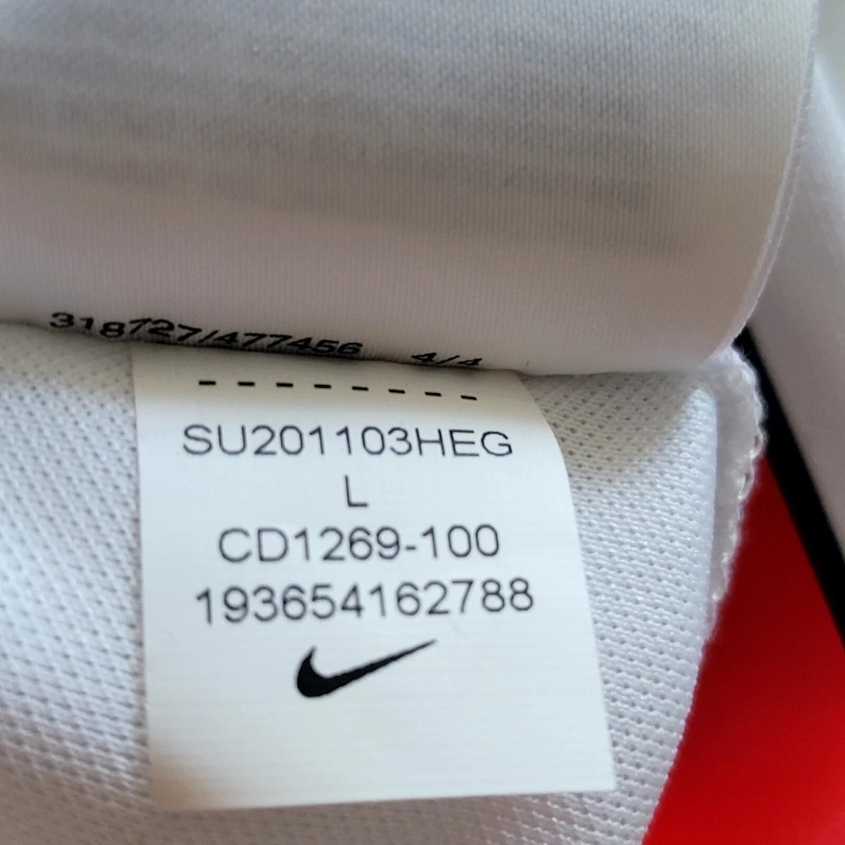 Embroidered England Badge and Nike Logo